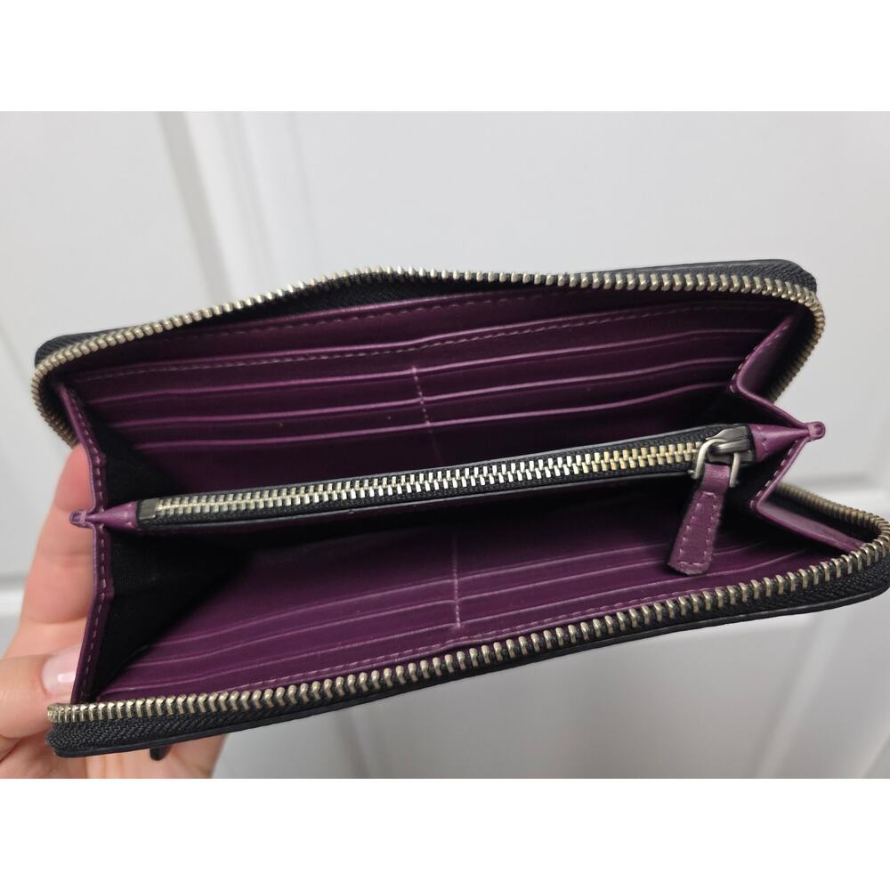 Marc Jacobs Standard Continental Haze Pebbled Leather Wallet - broken zipper - Picture 4 of 4